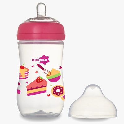 produto: MAMADEIRA NEOPAN 300ML BICO SUPER VENT ROSA 