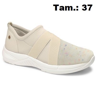 produto: TENIS CAMPESI CARE BEGE N37 FORRO E PALM ALOE VER 