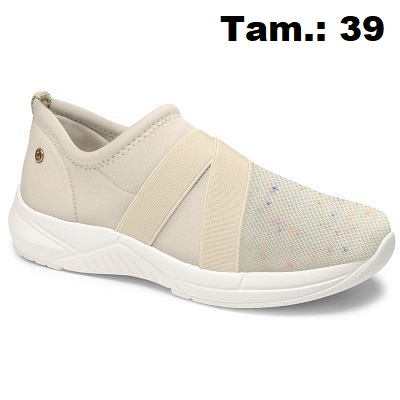 produto: TENIS CAMPESI CARE BEGE N39 FORRO E PALM ALOE VER 