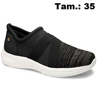 produto: TENIS CAMPESI CARE PRETO N35 FORRO E PALM ALOE VER 