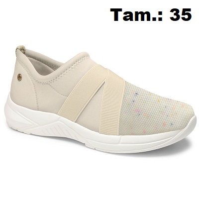 produto: TENIS CAMPESI CARE BEGE N35 FORRO E PALM ALOE VER 