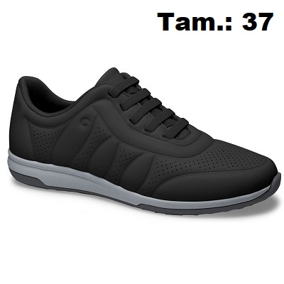 produto: TENIS CAMPESI CARE PRETO N37 FORRO E PALM ALOE 