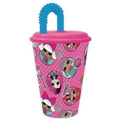produto: COPO ESPORTIVO C/ CANUD LOL SURPRISE ROCK ON NEOPA 