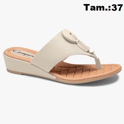 produto: TAMANCO CAMPESI CARE BEGE N37 PALM ALOE VERA 