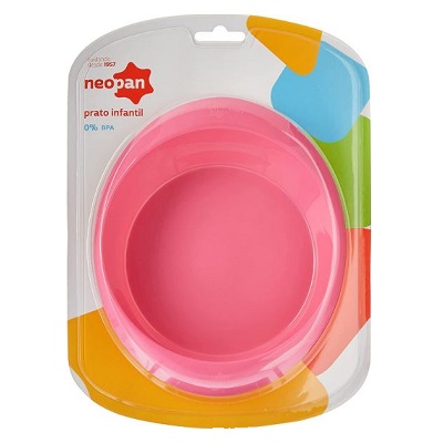 produto: PRATO INFANTIL ROSA NEOPAN 
