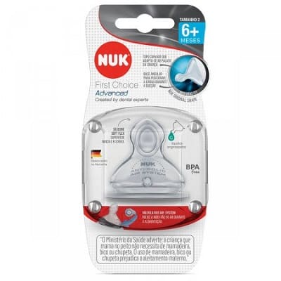 produto: BICO NUK ADVANCED SILICONE S2 FLOW CONTROL 
