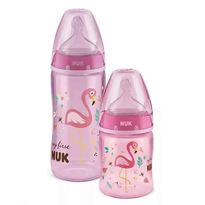 produto: KIT NUK MAMADEIRA MY FIRST NUK 150ML N1 /300ML N2 ROSA 
