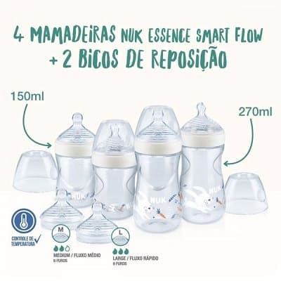 produto: KIT STARTER MAM ESSENCE TC SMART FLOW NEUTRO NUK 